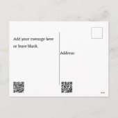 Carte postale - Eucalyptus Aquarelles Indigo/Vert (Dos)