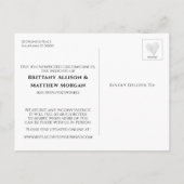 Carte Postale Eucalyptus Changement de plans Reporté Mariage (Dos)