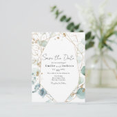 Carte Postale Eucalyptus Feuilles et feuillage sophistiqués (Debout devant)