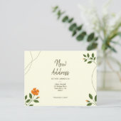 Carte Postale Eucalyptus minimal Feuille Faire-part de verdure (Debout devant)