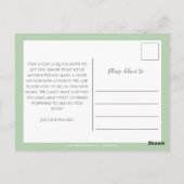 Carte Postale Eucalyptus Nous avons Déménagé Faire-part (Dos)