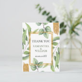 Carte Postale Eucalyptus rustique Verdure Mariage succulent (Debout devant)