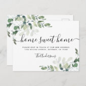 Carte Postale Eucalyptus verdure Faire-part en mouvement (Devant / Derrière)