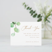 Carte Postale Eucalyptus verdure Merci botanique (Debout devant)