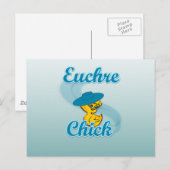 Carte Postale Euchre Chick #3 (Devant / Derrière)