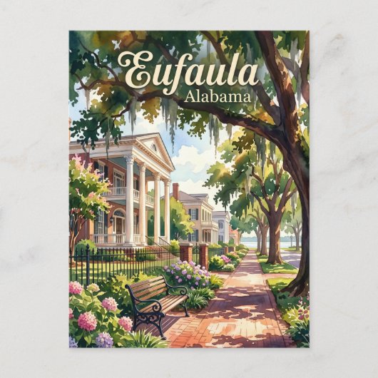 Carte Postale Eufaula États-Unis (Devant)