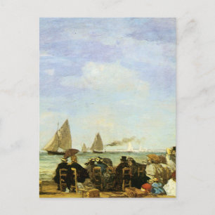 Carte Postale Eugene Boudin Beach À Trouville