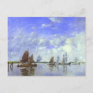 Carte Postale Eugene Boudin - La Meuse à Dordrecht