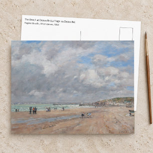 Carte Postale Eugène Boudin - La Plage de Deauville