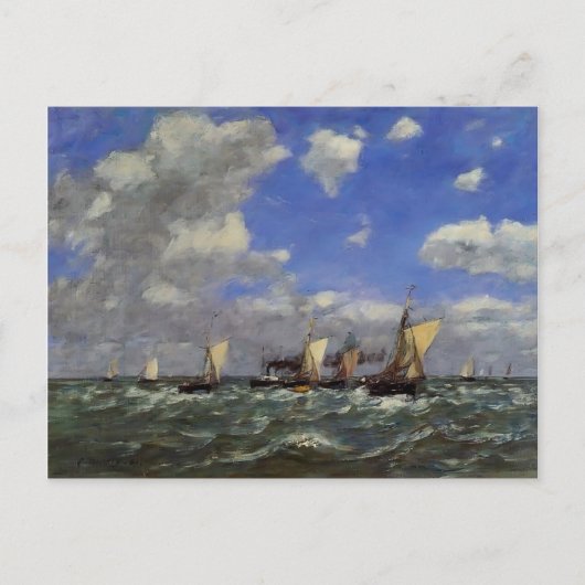 Carte Postale Eugene Boudin - Mer ouverte (Devant)