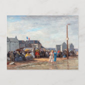 Carte Postale Eugene Boudin - Temps de baignade à Trouville (Devant)