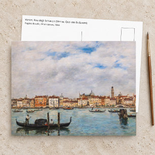 Carte Postale Eugene Boudin - Venise, Riva degli Schiavoni