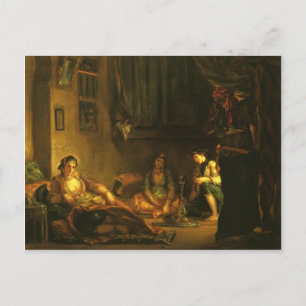 Carte Postale Eugene Delacroix - Femmes d'Alger dans l'apparteme