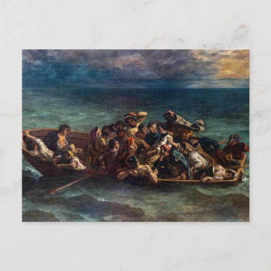 Carte Postale Eugène Delacroix - Le naufrage de Don Juan (Devant)