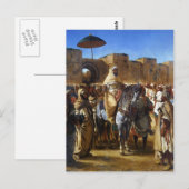 Carte Postale Eugene Delacroix - Le Sultan du Maroc quitte (Devant / Derrière)