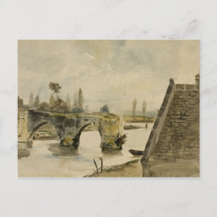Carte Postale Eugene Delacroix - Le Vieux Pont de Nantes