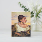 Carte Postale Eugène Delacroix - orphelin dans le cimetière (Debout devant)