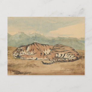 Carte Postale Eugene Delacroix - Royal Tiger
