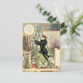 Carte Postale Eugène Grasset, février (Debout devant)