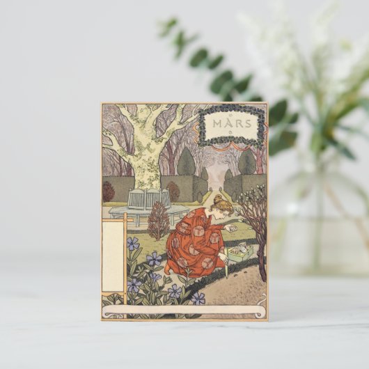 Carte Postale Eugène Grasset mars (Debout devant)