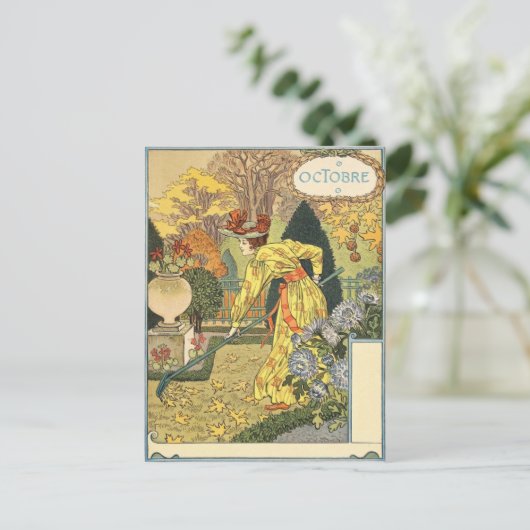 Carte Postale Eugène Grasset octobre (Debout devant)