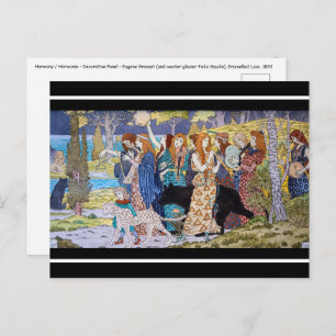 Carte Postale Eugene Grasset - Panneau décoratif Harmony