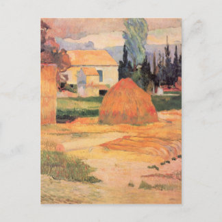 Carte Postale Eugène Henri Paul Gauguin - Fermes à Arles
