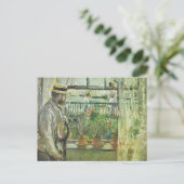 Carte Postale Eugene Manet à l'île de Wight, Berthe Morisot (Debout devant)