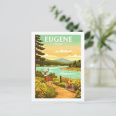 Carte Postale Eugene Oregon vintage (Debout devant)