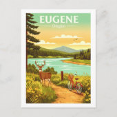 Carte Postale Eugene Oregon vintage (Devant)