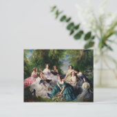 Carte Postale Eugenie Entourée de ses Dames en Attente (Debout devant)