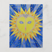 Carte Postale Eule Sun Owl (Devant)