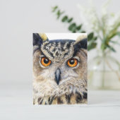 Carte postale Eurasian Eagle Owl fine art (Debout devant)