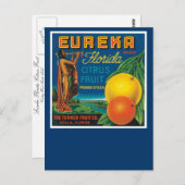 Carte Postale Eureka Brand Florida Citrus Fruit (Devant / Derrière)