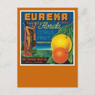 Carte Postale Eureka Florida Citrus Fruit