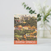 Carte Postale Eureka Springs, Arkansas, style voyage vintage (Debout devant)