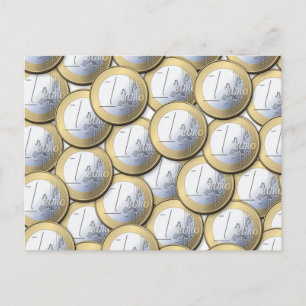 Carte postale Euro Coins