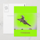 CARTE POSTALE EUROFIGHTER TYPHOON (Devant / Derrière)