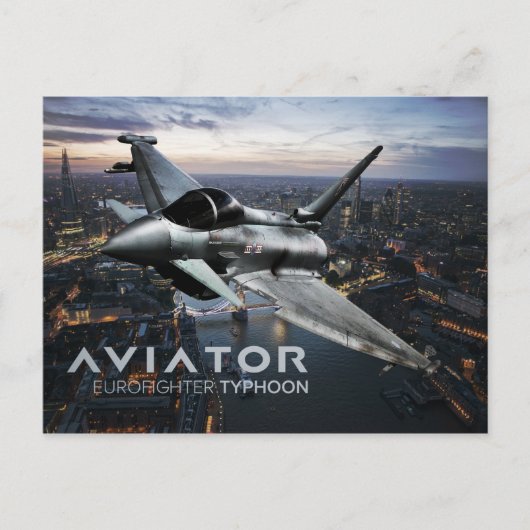 Carte Postale Eurofighter Typhoon Fighter Jet (Devant)