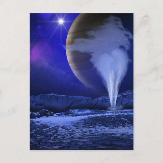 Carte Postale Europa Jupiter Lune Art Espace (Devant)