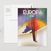 Carte Postale Europa - Lune de Jupiter Art spatial. (Devant / Derrière)