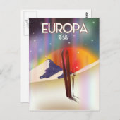 Carte Postale Europa - Lune de Jupiter Space Art. (Devant / Derrière)