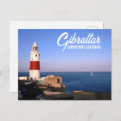 Carte Postale Europa Point Lighthouse à Gibraltar (Devant / Derrière)