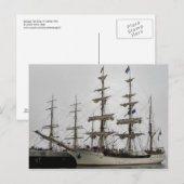 Carte Postale Europa Tall Ship au port d'Halifax (Devant / Derrière)