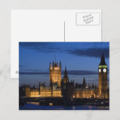 Carte Postale Europe, ANGLETERRE, Londres : Chambres parlementai (Devant / Derrière)