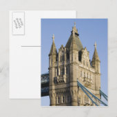 Carte Postale Europe ANGLETERRE, Londres : Tower Bridge / Tard (Devant / Derrière)