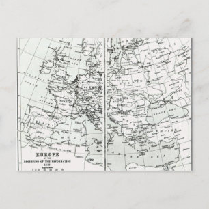 Carte Postale Europe, au début de la Réforme