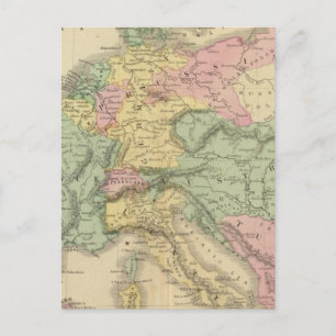 Carte Postale Europe continentale