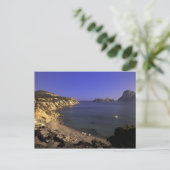 Carte Postale Europe, Espagne, Baléares, Ibiza, Cala d'Hort (Debout devant)