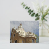 Carte Postale Europe, Espagne, Catalogne, Barcelone. Parc Guell, (Debout devant)